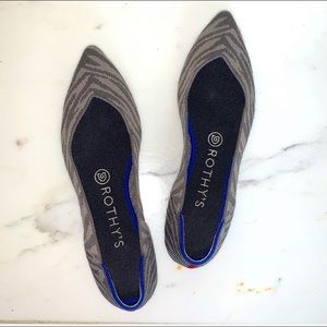 Rothy’s Points in Grey Zebra